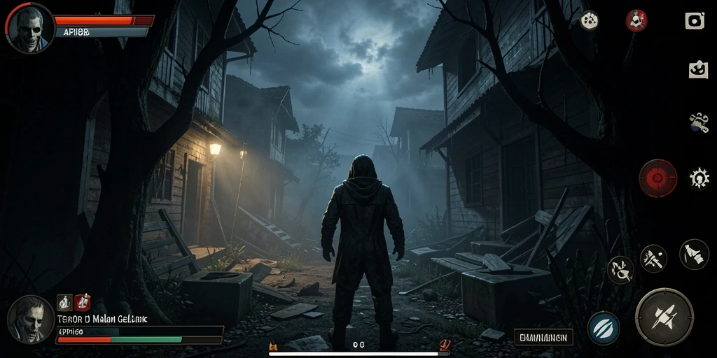 Screenshot gameplay API88 menunjukkan suasana Horror yang tegang dan menyeramkan.
