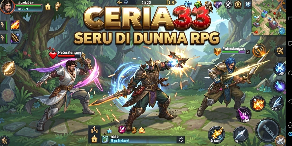 Tampilan gameplay menakjubkan di CERIA33 dengan aksi RPG seru.