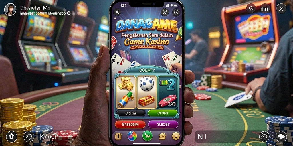 Tampilan menarik gameplay Kasino di aplikasi DANAGAME.