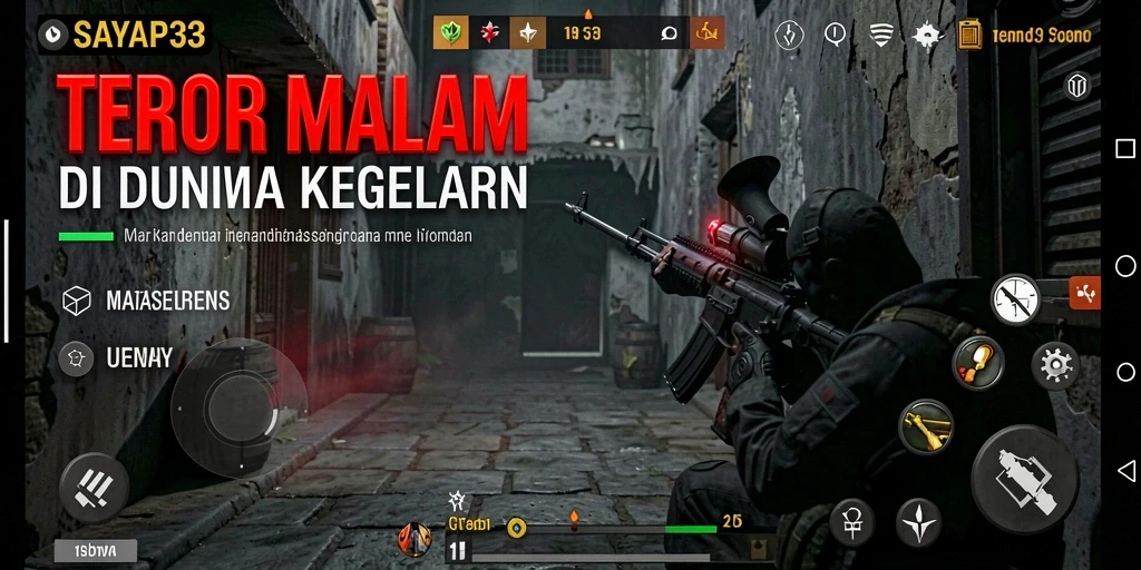 Screenshot utama menunjukkan pengalaman gameplay mengerikan di SAYAP33.